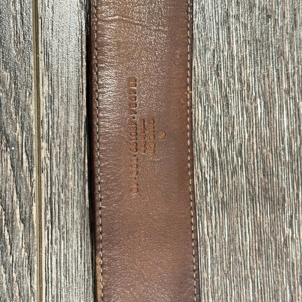 Gucci Leather and Fabric Belt – No Buckle – 5/10 Condition - Picture 9 of 12